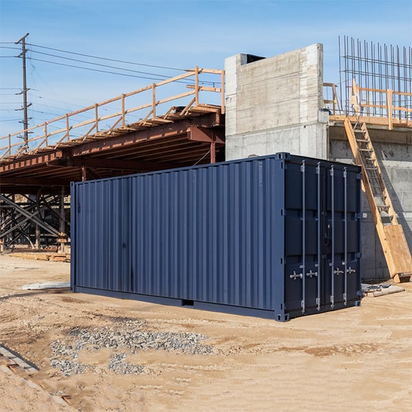 we offer climate-controlled construction site storage containers for sensitive materials